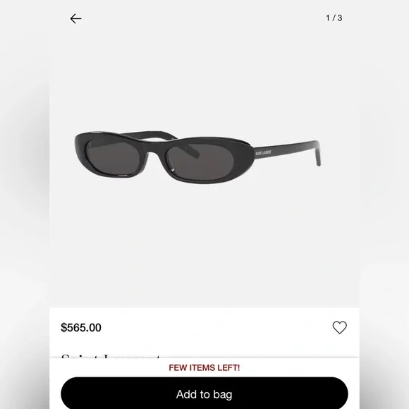 YSL Saint Laurent SL 557 Shade Black Sunglasses - Picture 14 of 14